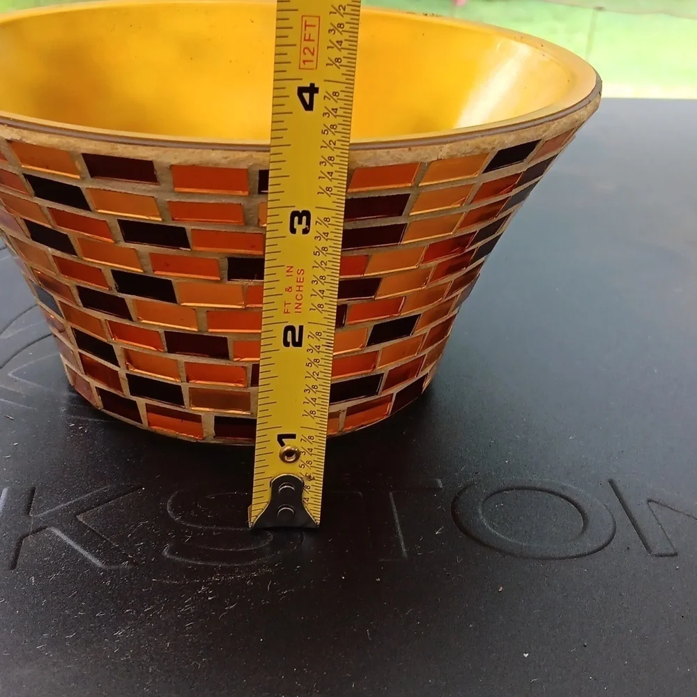 FTD mosaic brown bowl